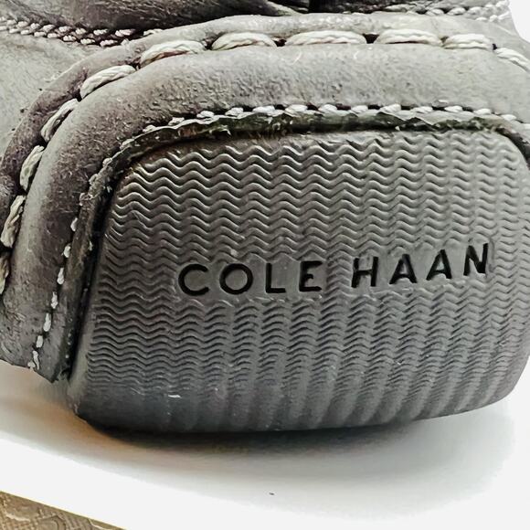 Cole Haan Shoes Mens 7 Gray Leather Bit Driving Moc Loafers Casual Comfort main image 9